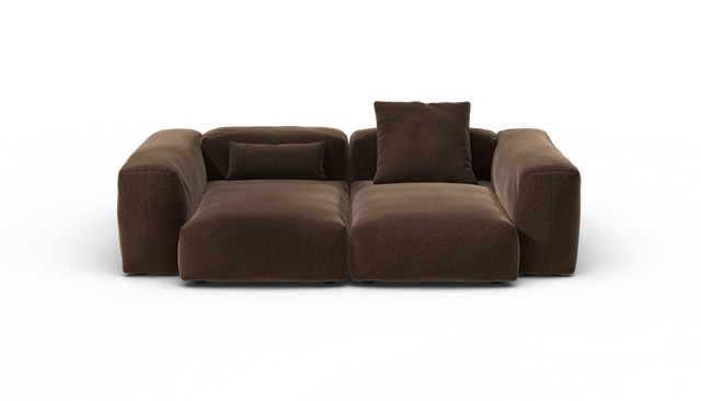 vetsak | Sofa Set 02 Medium - Pebble - Umber | Modulaire Sofa | 2.5 Zits | Big Sofa
