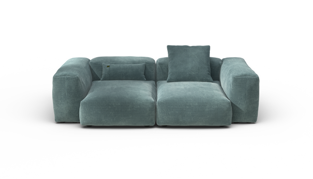 vetsak | Sofa Set 02 Medium - Cord Velour - Mint | Modulaire Sofa | 2.5 Zits | Big Sofa