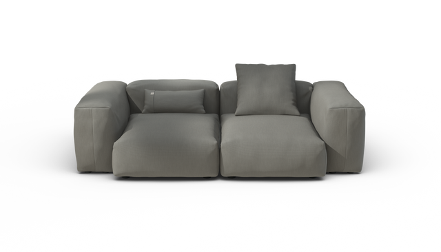 vetsak | Sofa Set 02 Medium - Terrain - Flint | Modulaire Sofa | 2.5 Zits | Big Sofa