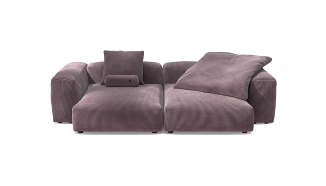 vetsak | Sofa Set 02 XLarge - Cord Velour - Blossom | Modulaire Sofa | 3.5 Zits | Big Sofa