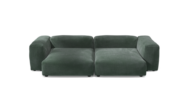 vetsak | Sofa Set 02 XLarge - Cord Velour - Hunter | Modulaire Sofa | 3.5 Zits | Big Sofa