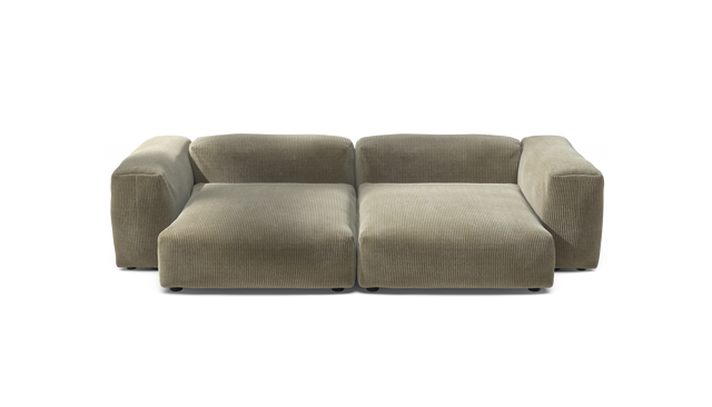vetsak | Sofa Set 02 XLarge - Cord Velour - Khaki | Modulaire Sofa | 3.5 Zits | Big Sofa