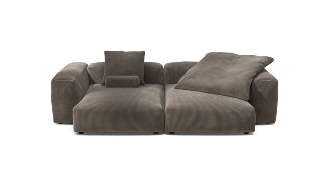 vetsak | Sofa Set 02 XLarge - Cord Velour - Mocha | Modulaire Sofa | 3.5 Zits | Big Sofa