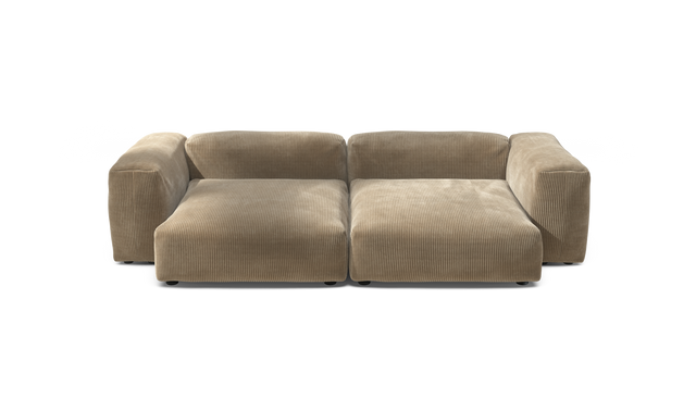 vetsak | Sofa Set 02 XLarge - Cord Velour - Sand | Modulaire Sofa | 3.5 Zits | Big Sofa