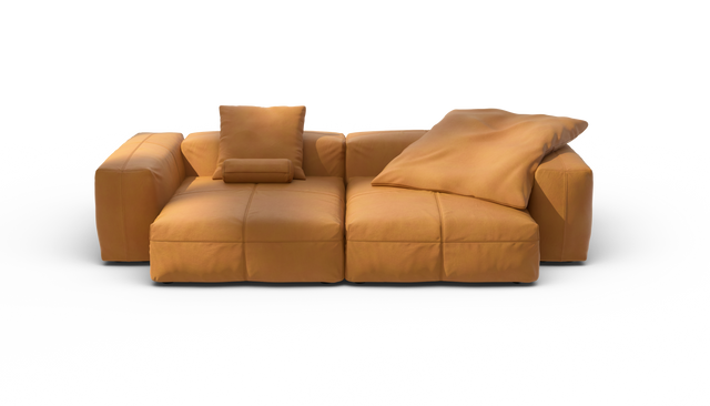 vetsak | Sofa Set 02 XLarge - Leather - Brown | Modulaire Sofa | 3.5 Zits | Big Sofa