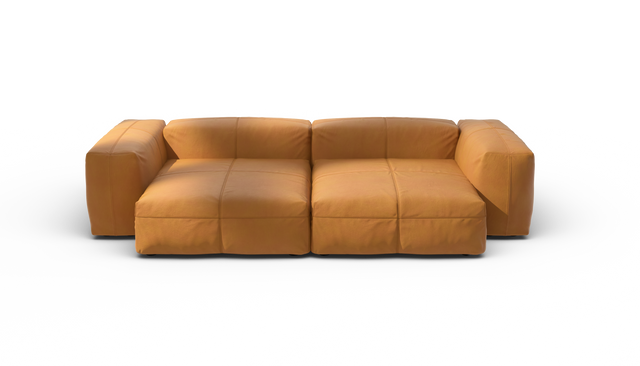 vetsak | Sofa Set 02 XLarge - Leather - Brown | Modulaire Sofa | 3.5 Zits | Big Sofa
