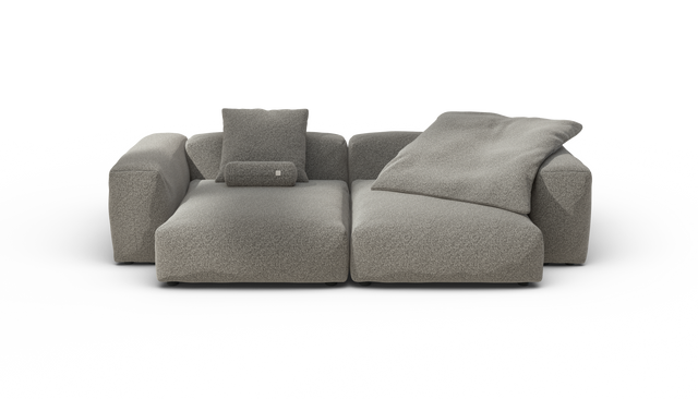 vetsak | Sofa Set 02 XLarge - Pebble - Platinum | Modulaire Sofa | 3.5 Zits | Big Sofa