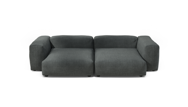 vetsak | Sofa Set 02 XLarge - Pique - Dark Grey | Modular Sofa | 3.5 Seater | Big Sofa