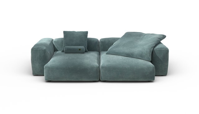vetsak | Sofa Set 02 XLarge - Cord Velour - Mint | Modulaire Sofa | 3.5 Zits | Big Sofa