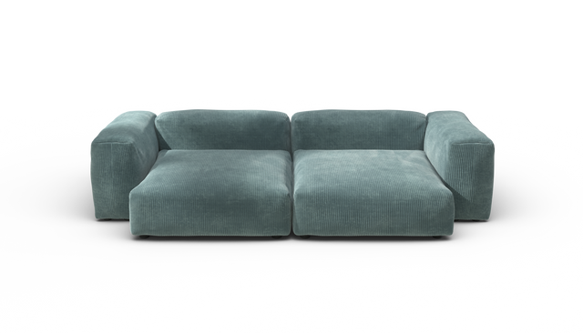 vetsak | Sofa Set 02 XLarge - Cord Velour - Mint | Modulaire Sofa | 3.5 Zits | Big Sofa