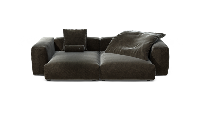 vetsak | Sofa Set 02 XLarge - Suave - Anthracite | Modular Sofa | 3.5 Seater | Big Sofa