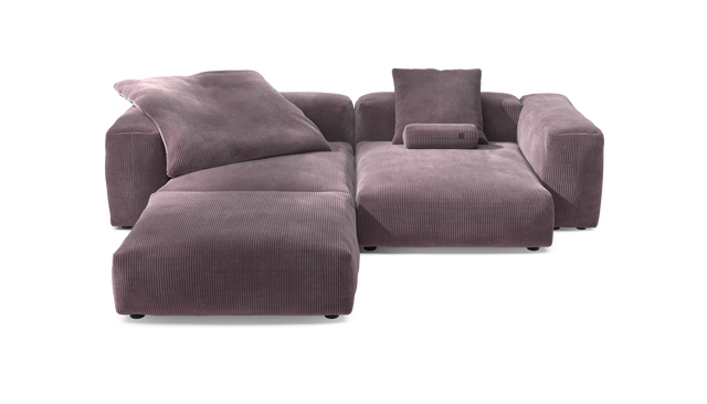 vetsak | Sofa Set 03 - Cord Velour - Blossom | Modulaire Sofa | 3.5 Zits | Big Sofa | Hoeksofa
