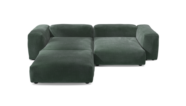 vetsak | Sofa Set 03 - Cord Velour - Hunter | Modulaire Sofa | 3.5 Zits | Big Sofa | Hoeksofa