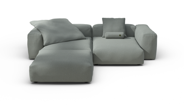 vetsak | Sofa Set 03 - Breeze - Sage | Modulaire Sofa | 3.5 Zits | Big Sofa | Hoeksofa