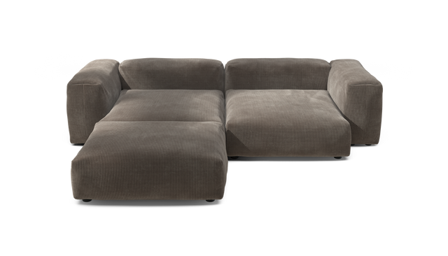 vetsak | Sofa Set 03 - Cord Velour - Mocha | Modulaire Sofa | 3.5 Zits | Big Sofa | Hoeksofa