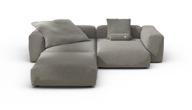 vetsak | Sofa Set 03 - Pebble - Platinum | Modulaire Sofa | 3.5 Zits | Big Sofa | Hoeksofa