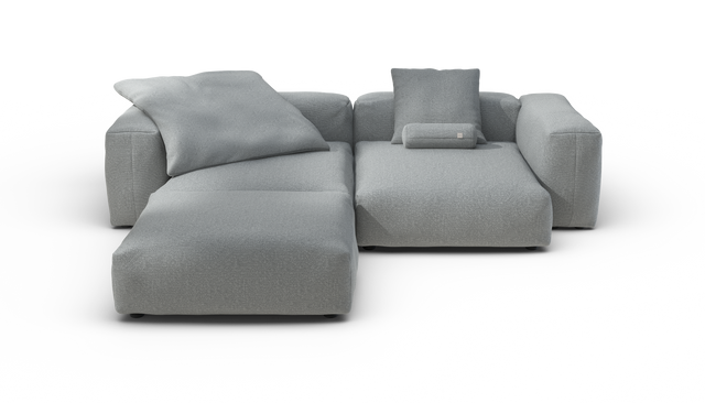 vetsak | Sofa Set 03 - Ridge - Limestone | Modulaire Sofa | 3.5 Zits | Big Sofa | Hoeksofa
