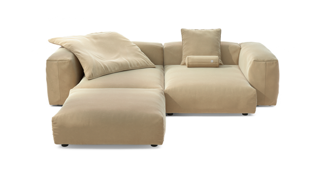 vetsak | Sofa Set 03 - Suave - Creme | Modulaire Sofa | 3.5 Zits | Big Sofa | Hoeksofa