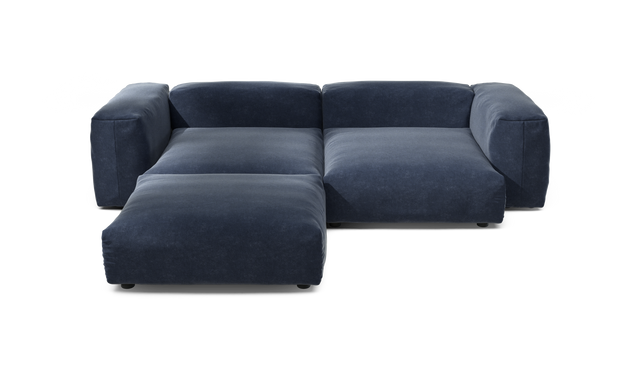 vetsak | Sofa Set 03 - Suave - Navy | Modular Sofa | 3.5 Seater | Big Sofa | Corner Sofa