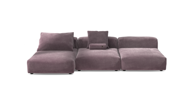 vetsak | Sofa Set 04 - Cord Velour - Blossom | Modulaire Sofa | 5 Zits | Big Sofa