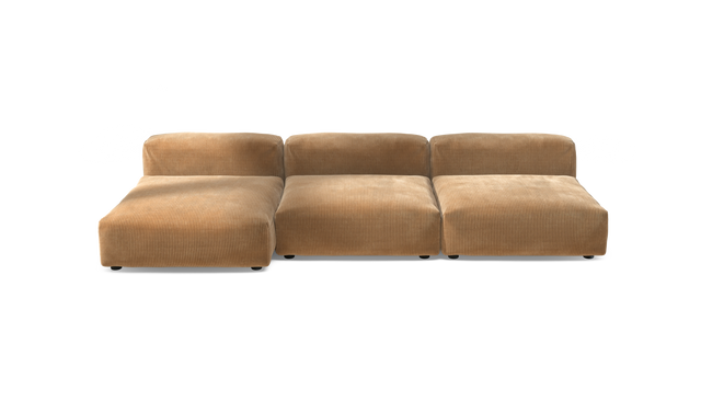 vetsak | Sofa Set 04 - Cord Velour - Camel | Modulaire Sofa | 5 Zits | Big Sofa