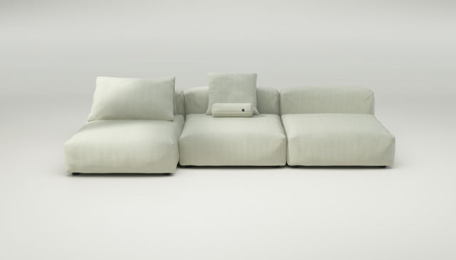 vetsak | Sofa Set 04 - herringbone - beige | Modulaire Sofa | 5 Zits | Big Sofa
