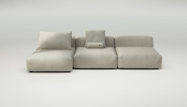 vetsak | Sofa Set 04 - herringbone - stone | Modulaire Sofa | 5 Zits | Big Sofa
