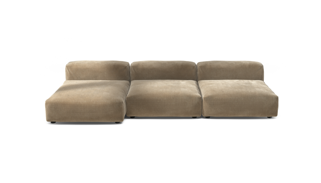 vetsak | Sofa Set 04 - Cord Velour - Sand | Modulaire Sofa | 5 Zits | Big Sofa