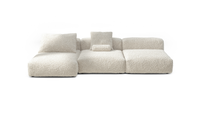 vetsak | Sofa Set 04 - Doodle - Creme | Modulaire Sofa | 5 Zits | Big Sofa