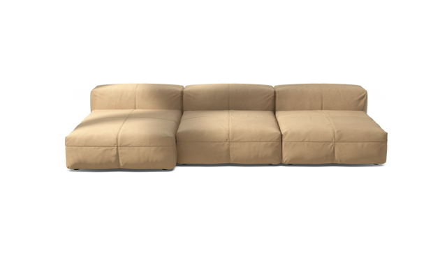 vetsak | Sofa Set 04 - Leather - Beige | Modulaire Sofa | 5 Zits | Big Sofa