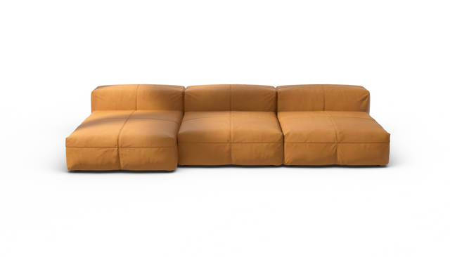 vetsak | Sofa Set 04 - Leather - Brown | Modulaire Sofa | 5 Zits | Big Sofa