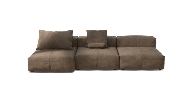 vetsak | Sofa Set 04 - Leather - Cacao | Modulaire Sofa | 5 Zits | Big Sofa