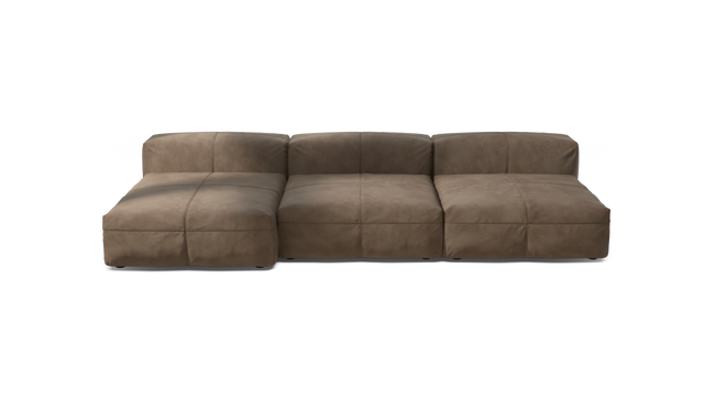vetsak | Sofa Set 04 - Leather - Cacao | Modulaire Sofa | 5 Zits | Big Sofa