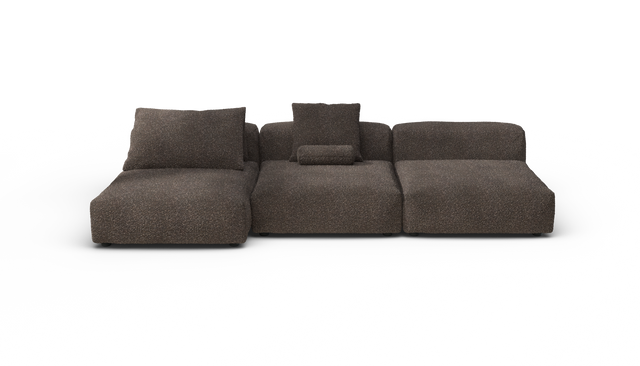 vetsak | Sofa Set 04 - Nub - Walnut | Modulaire Sofa | 5 Zits | Big Sofa