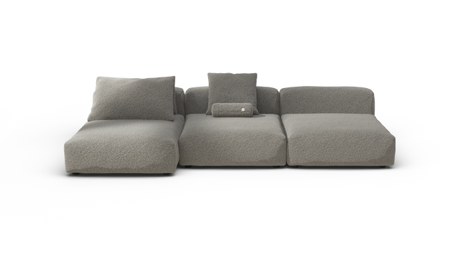vetsak | Sofa Set 04 - Pebble - Platinum | Modulaire Sofa | 5 Zits | Big Sofa