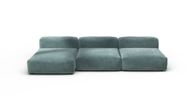 vetsak | Sofa Set 04 - Cord Velour - Mint | Modulaire Sofa | 5 Zits | Big Sofa