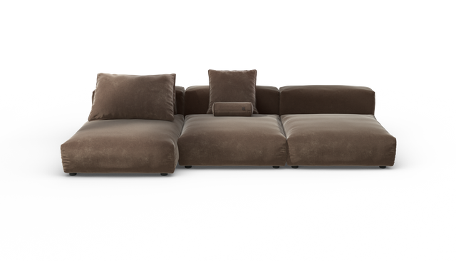 vetsak | Sofa Set 04 - Suave - Espresso | Modulaire Sofa | 5 Zits | Big Sofa
