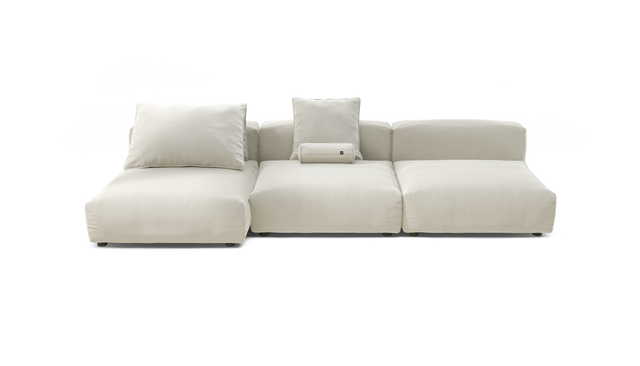 vetsak | Sofa Set 04 - Suave - Pearl | Modular Sofa | 5 Seater | Big Sofa