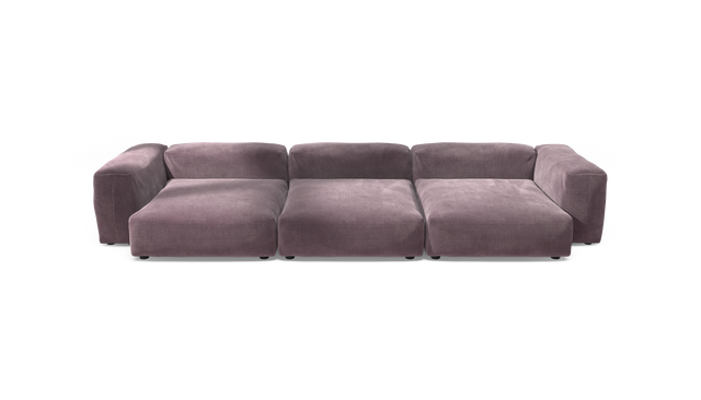 vetsak | Sofa Set 05 - Cord Velour - Blossom | Modulaire Sofa | 5 Zits | Big Sofa | Hoeksofa