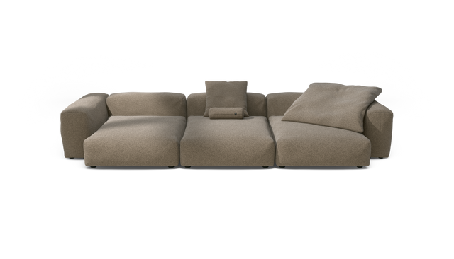 vetsak | Sofa Set 05 - Loop Loop - Taupe | Modulaire Sofa | 5 Zits | Big Sofa | Hoeksofa