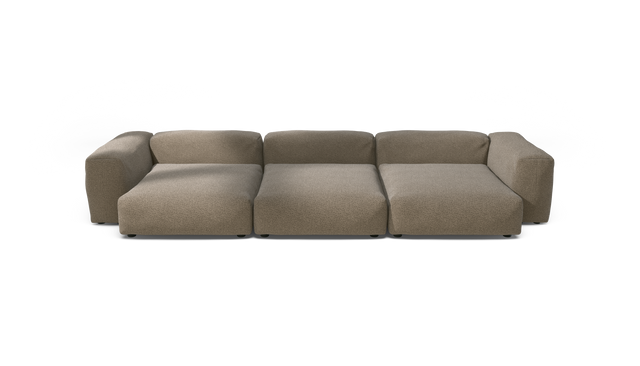 vetsak | Sofa Set 05 - Loop Loop - Taupe | Modulaire Sofa | 5 Zits | Big Sofa | Hoeksofa