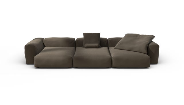 vetsak | Sofa Set 05 - Breeze - Brown | Modulaire Sofa | 5 Zits | Big Sofa | Hoeksofa
