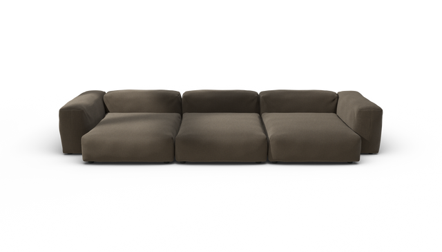 vetsak | Sofa Set 05 - Breeze - Brown | Modulaire Sofa | 5 Zits | Big Sofa | Hoeksofa