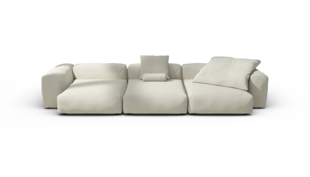 vetsak | Sofa Set 05 - Breeze - Ecru | Modulaire Sofa | 5 Zits | Big Sofa | Hoeksofa