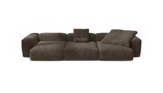 vetsak | Sofa Set 05 - Doodle - Cacao | Modulaire Sofa | 5 Zits | Big Sofa | Hoeksofa