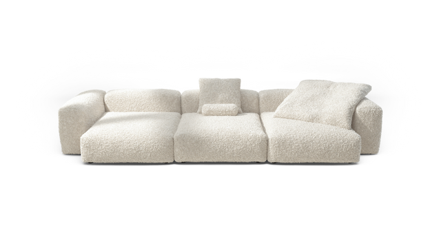 vetsak | Sofa Set 05 - Doodle - Creme | Modulaire Sofa | 5 Zits | Big Sofa | Hoeksofa