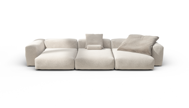 vetsak | Sofa Set 05 - Nub - Creme | Modulaire Sofa | 5 Zits | Big Sofa | Hoeksofa