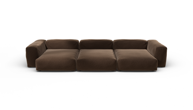 vetsak | Sofa Set 05 - Pebble - Umber | Modulaire Sofa | 5 Zits | Big Sofa | Hoeksofa