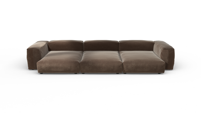 vetsak | Sofa Set 05 - Suave - Espresso | Modulaire Sofa | 5 Zits | Big Sofa | Hoeksofa