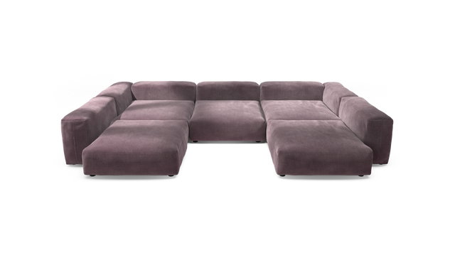 vetsak | Sofa Set 06 - Cord Velour - Blossom | Modulaire Sofa | 6.5 Zits | Big Sofa | U Sofa | Hoeksofa